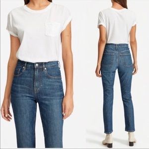 Everlane high rise straight Jean. Size 28 ankle